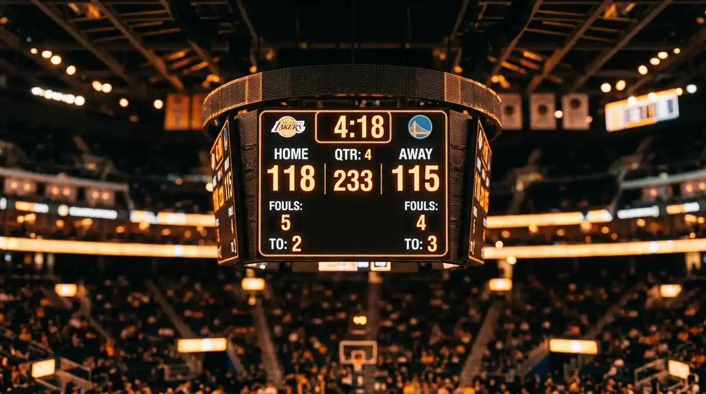Painel de odds mostrando linhas de totais de pontos em jogos da NBA